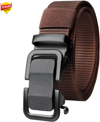 Artisanwear Men Casual Brown Nylon Belt