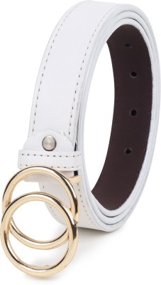 LOOPA Women Casual White Synthetic Belt