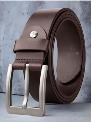 Icongadget Men Formal, Casual, Evening, Party Brown Genuine Leather Belt