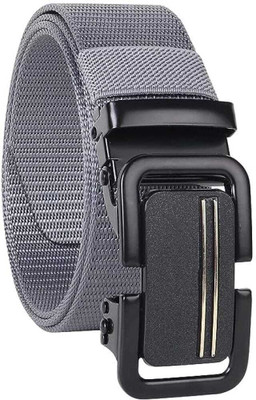 Flipcon Men Casual Grey Nylon Belt
