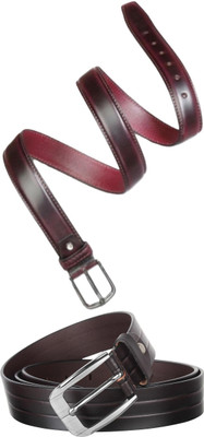 Jungler Men Evening, Party, Formal, Casual Brown, Brown Genuine Leather Belt