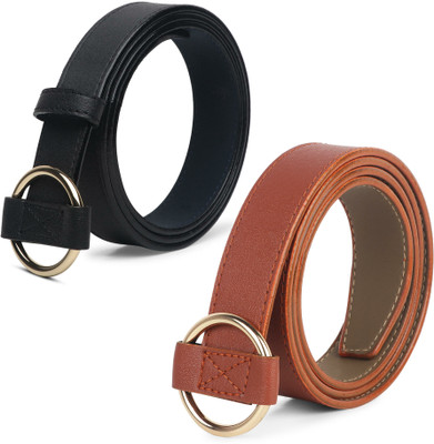 Contra Men Casual, Formal, Party Black, Tan Texas Leatherite Belt