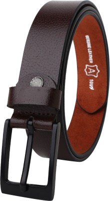 ZACHARIAS Men Formal, Casual Brown Genuine Leather, Texas Leatherite Belt