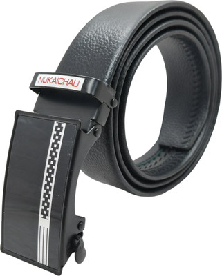 NUKAICHAU Men Formal, Casual, Evening, Party Black Artificial Leather, Texas Leatherite Belt