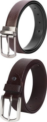 Jungler Men Evening, Party, Formal, Casual Brown, Brown Genuine Leather Belt