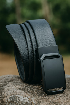 ZEVORA Men Casual, Formal Black Texas Leatherite Belt