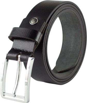 Crabby Hunt Men Casual, Formal, Evening, Party Black Genuine Leather Belt