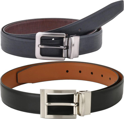 Pacific Gold Men Formal Brown, Tan, Black, Blue Artificial Leather Belt