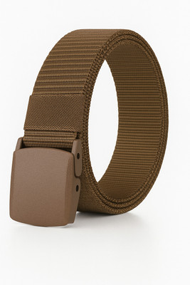PROVOGUE Men Casual, Evening, Formal, Party Brown Nylon Belt