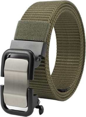 XPEDITION XPERTS Men Formal, Casual, Evening, Party Green Nylon Belt