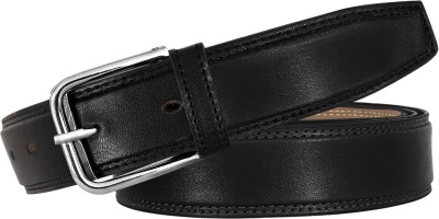 Pritha Men Evening, Party, Formal, Casual Black Artificial Leather Belt