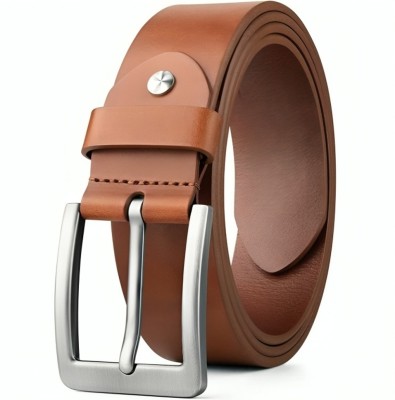 PROVOGUE Men Formal, Casual, Evening, Party Tan Genuine Leather Belt