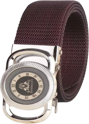 Artisanwear Men Casual Brown Nylon Belt