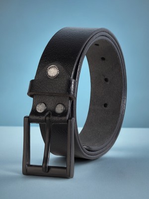 Roadster Men Formal Black Genuine Leather Belt