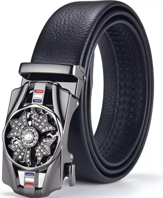 Icongadget Men Casual, Formal, Evening, Party Black Texas Leatherite, Synthetic Belt