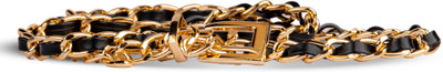 Joe Girls Casual, Evening, Party Black, Gold Nylon Belt
