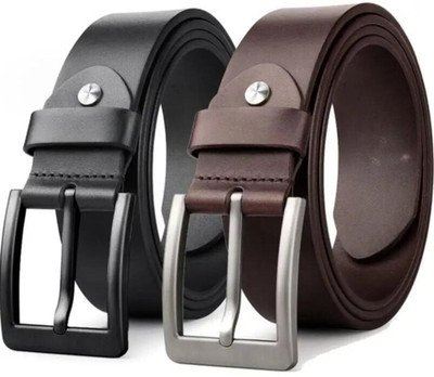 ShopGlobal Men Formal, Casual, Party Multicolor Genuine Leather Belt