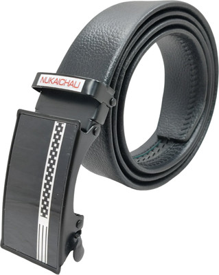 NUKAICHAU Men Formal, Casual, Evening, Party Black Artificial Leather, Texas Leatherite Belt