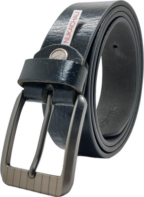 NUKAICHAU Men Formal, Casual, Evening, Party Black Genuine Leather Belt
