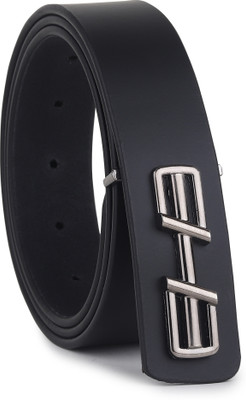 LOOPA Men Formal, Casual, Evening, Party Black Genuine Leather Belt