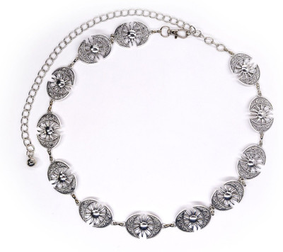 SYGA Women Casual, Evening, Formal, Party Silver Metal Belt