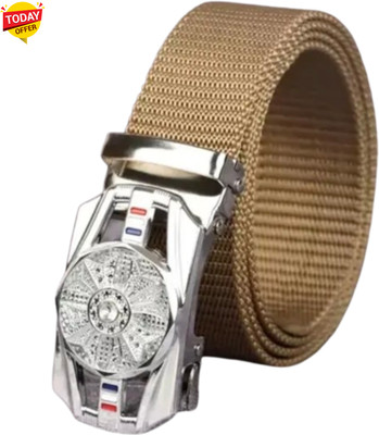 Artisanwear Men Casual Beige Nylon Belt