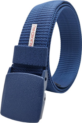 NUKAICHAU Men Casual, Evening, Party Blue Nylon Belt