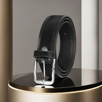 LOREM Men Evening, Party, Formal, Casual Black Artificial Leather Belt