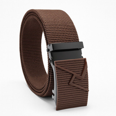 BoomSlang Men Casual, Formal Brown Nylon Belt