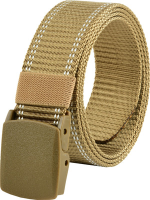 Kastner Men Formal Tan Canvas Belt