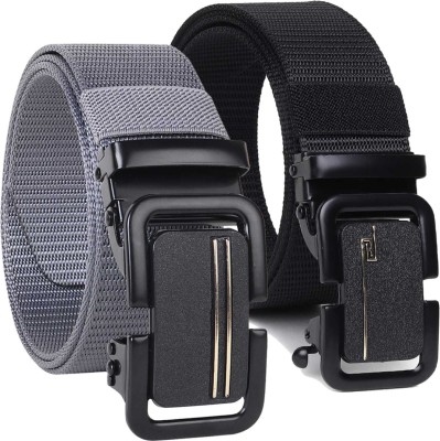 Nexbelt Men Casual Black, Grey Nylon, Artificial Leather Belt