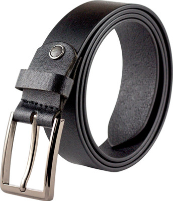 Crabby Hunt Men Formal, Casual, Evening Black Genuine Leather Belt