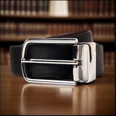 Kastner Men Formal Brown Genuine Leather Reversible Belt