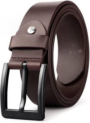 PROVOGUE Men Formal, Casual, Party Brown Genuine Leather Belt