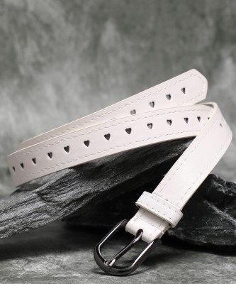 Haute Sauce Women Casual White Fabric Belt