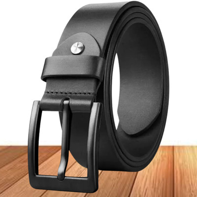 Boys Black Artificial Leather Belt