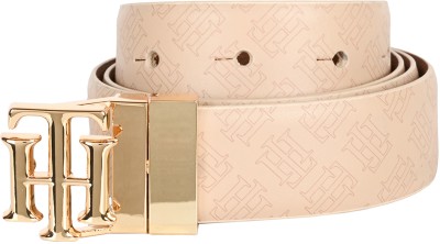 TOMMY HILFIGER Women Formal Beige Genuine Leather Reversible Belt