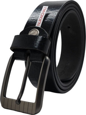 NUKAICHAU Boys Formal, Casual, Evening, Party Black Genuine Leather Belt