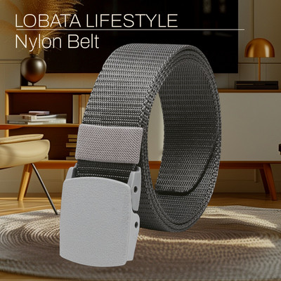 LOBATA LIFESTYLE Men Casual Brown Nylon Belt