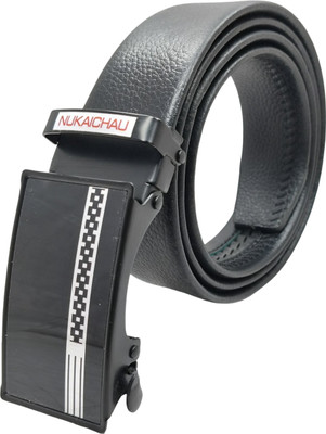 NUKAICHAU Boys Formal, Casual, Evening, Party Black Artificial Leather, Texas Leatherite Belt