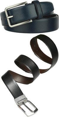 Jungler Men Evening, Party, Formal, Casual Blue, Black, Brown Genuine Leather Belt