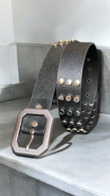 ROYAL CKIN Men Casual, Party, Evening Black Genuine Leather Belt