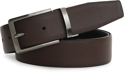 INVICTUS Men Formal Brown Genuine Leather Reversible Belt