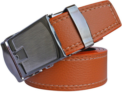 LOOPA Men Formal Tan Synthetic Belt