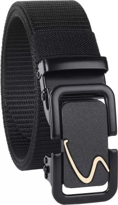 Classic World Men Casual, Party Black Nylon Reversible Belt