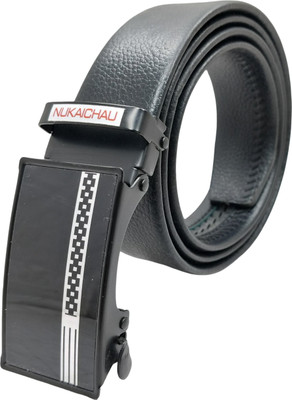 NUKAICHAU Boys Formal, Casual, Evening, Party Black Artificial Leather, Texas Leatherite Belt