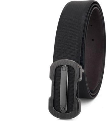 JI ACCESSORIES Men Casual, Formal, Party Gold Artificial Leather Reversible Belt
