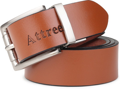 Attree Men Casual Brown Genuine Leather Reversible Belt