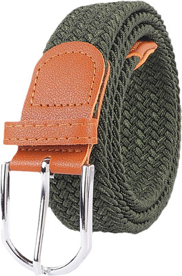 METRONAUT Men & Women Casual, Formal Green Fabric Belt