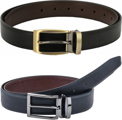 Pacific Gold Men Formal Tan, Black, Brown, Black Artificial Leather Belt
